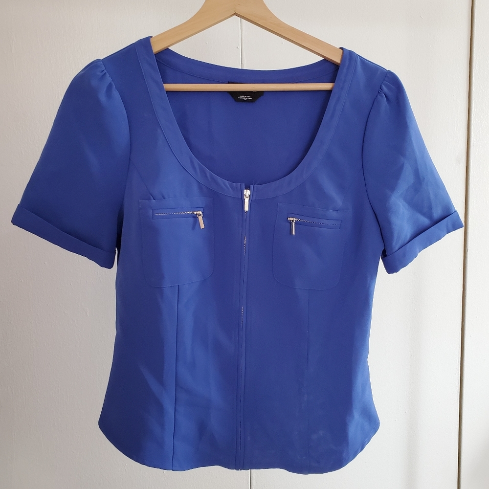 Bebe top sz S/P royal blue